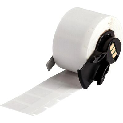 Brady, Rouleau d’étiquettes, M6-17-427, vinyle, auto-laminant, blanc/transparent, mat, 12.70 x 9.53(25.40) mm, pour Kab (33.32 mm) - Publicité Brady, Rouleau d’étiquettes, M6-17-427, vinyle, auto-laminant, blanc/transparent, mat, 12.70 x 9.53(25.40) mm, pour Kab (33.32 mm) - Publicité