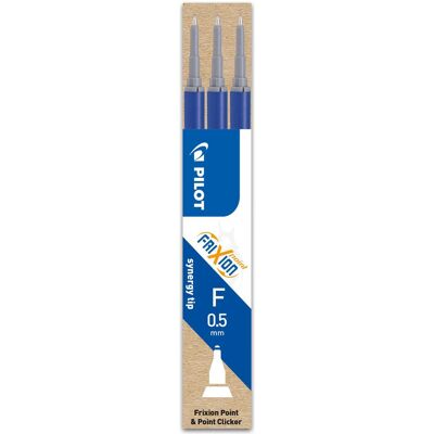 Pilot, Cartouche de rechange + encrier, FriXion Refill Point Set à 3 (Bleu, 0.50 mm, 3 pcs) - Publicité Pilot, Cartouche de rechange + encrier, FriXion Refill Point Set à 3 (Bleu, 0.50 mm, 3 pcs) - Publicité