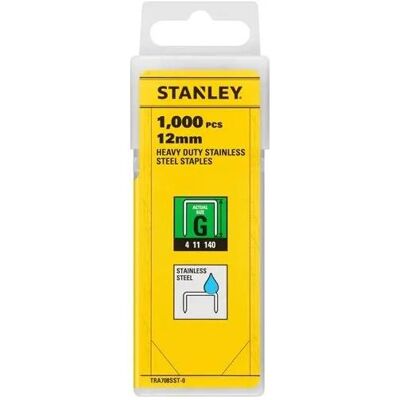 Stanley Attaches, TRA708SST-0 RVS Nieten 12mm Type G - 1000 stuks (1000x) - Publicité Stanley Attaches, TRA708SST-0 RVS Nieten 12mm Type G - 1000 stuks (1000x) - Publicité