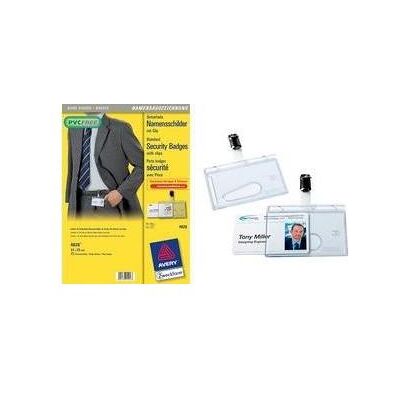 Avery Panneau d'information, Zweckform Sicherheits-Namensschild, 85 x 54 mm transparent, Hartbox aus festem PVC-freiem Material - Publicité Avery Panneau d'information, Zweckform Sicherheits-Namensschild, 85 x 54 mm transparent, Hartbox aus festem PVC-freiem Material - Publicité