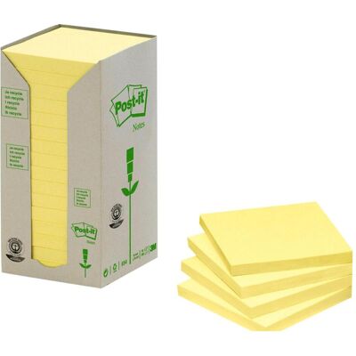 Post-it, Notes adhésives, Recyclage (76 x 76 mm) - Publicité Post-it, Notes adhésives, Recyclage (76 x 76 mm) - Publicité