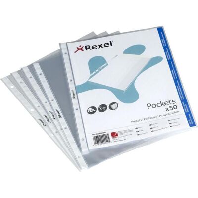 Rexel, Porte-documents, Pochette à prospectus (A4, 50x) - Publicité Rexel, Porte-documents, Pochette à prospectus (A4, 50x) - Publicité