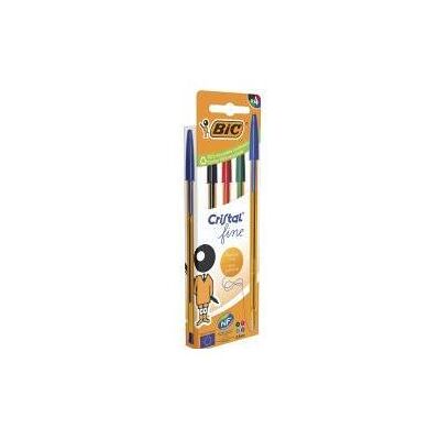 Bic, Stylo, Cristal Original Fine Kugelschreiber-Mix 4 Stück (4x) - Publicité Bic, Stylo, Cristal Original Fine Kugelschreiber-Mix 4 Stück (4x) - Publicité