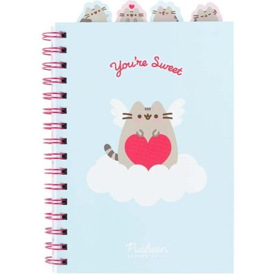 Grupo Erik, Cahier + bloc-notes, PUSHEEN - Notebook Intercalaires - Format A5 (A5, À rayures, Couverture rigide) - Publicité Grupo Erik, Cahier + bloc-notes, PUSHEEN - Notebook Intercalaires - Format A5 (A5, À rayures, Couverture rigide) - Publicité