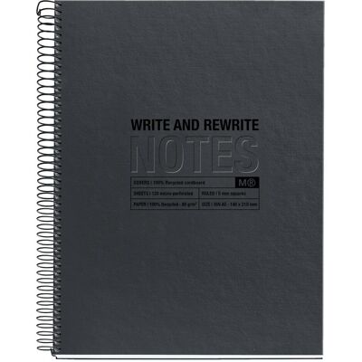 Miquelrius, Cahier + bloc-notes, Message Notebook (A5, Quadrillé, Couverture rigide) - Publicité Miquelrius, Cahier + bloc-notes, Message Notebook (A5, Quadrillé, Couverture rigide) - Publicité