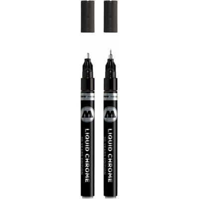 Molotow, Marqueur, 2 crayons acryliques LIQUID CHROME™ chrome 1,0, 2,0 mm (2x) - Publicité Molotow, Marqueur, 2 crayons acryliques LIQUID CHROME™ chrome 1,0, 2,0 mm (2x) - Publicité