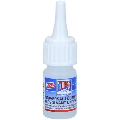 Turbo Klebstofftechnik, Colle, Solvants (10 ml) - Publicité Turbo Klebstofftechnik, Colle, Solvants (10 ml) - Publicité