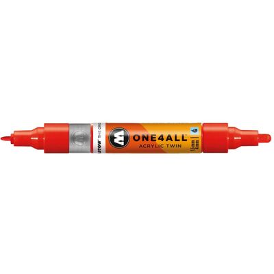 Molotow, Marqueur, Marqueur pour Maquettes - One4All Twin - Acrylique Rouge Trafic - 1,5/4mm - -013 - 14 cm (1x) - Publicité Molotow, Marqueur, Marqueur pour Maquettes - One4All Twin - Acrylique Rouge Trafic - 1,5/4mm - -013 - 14 cm (1x) - Publicité
