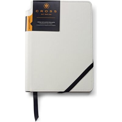 Cross, Cahier + bloc-notes, Carnet de notes Journal A5 ligné blanc (A5, À rayures) - Publicité Cross, Cahier + bloc-notes, Carnet de notes Journal A5 ligné blanc (A5, À rayures) - Publicité