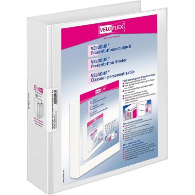 Veloflex, Classeur, Classeur de présentation VELODUR, DIN A4, largeur de dos 60mm ou 80mm, carton PP (A4, 60 mm) - Publicité Veloflex, Classeur, Classeur de présentation VELODUR, DIN A4, largeur de dos 60mm ou 80mm, carton PP (A4, 60 mm) - Publicité