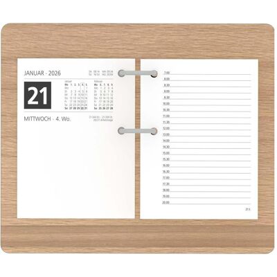 Neumann Verlage GmbH & Co., Agenda, Holzuntersatz für Umlege-Kalender - 18,5x15,5 cm - mit Stiftablage - sehr stabil - 331-0000 - Publicité Neumann Verlage GmbH & Co., Agenda, Holzuntersatz für Umlege-Kalender - 18,5x15,5 cm - mit Stiftablage - sehr stabil - 331-0000 - Publicité