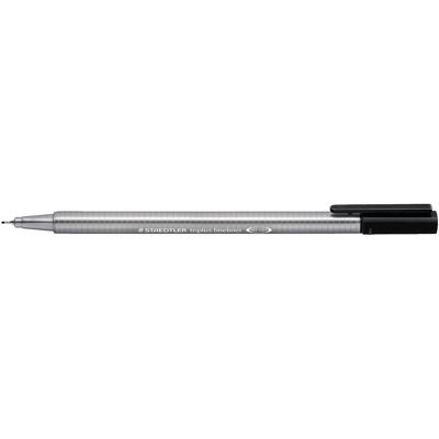 Staedtler Stylo, Fineliner triplus noir set de 4 pièces retail (4x) - Publicité Staedtler Stylo, Fineliner triplus noir set de 4 pièces retail (4x) - Publicité