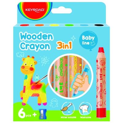 Keyroad Colorix 3-en-1 Crayons Jumbo - Ensemble de Coloration - Publicité Keyroad Colorix 3-en-1 Crayons Jumbo - Ensemble de Coloration - Publicité