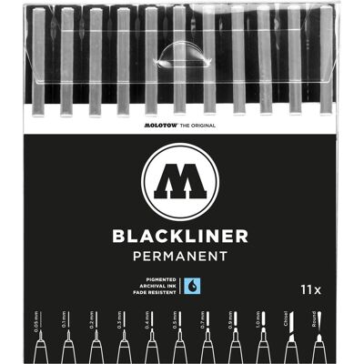 Molotow, Stylo, Blackliner Complete Set (11x) - Publicité Molotow, Stylo, Blackliner Complete Set (11x) - Publicité