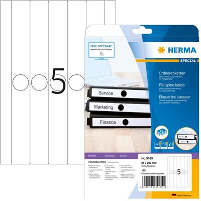 Herma, Étiquettes, Dossiers suspendus Étiquettes A4 - Publicité Herma, Étiquettes, Dossiers suspendus Étiquettes A4 - Publicité