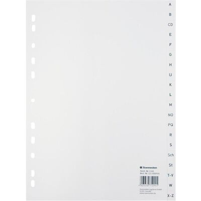 Soennecken, Classeur : accessoires, Répertoire A-Z Utilisation pour format papier : DIN A4 Matériau : polypropylène - Publicité Soennecken, Classeur : accessoires, Répertoire A-Z Utilisation pour format papier : DIN A4 Matériau : polypropylène - Publicité