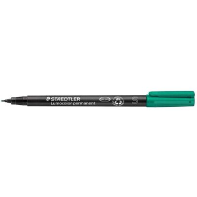 Staedtler Marqueur, 313-2, Green, Bullet tip, Noir, Vert, Polypropylène (PP), 0.4 mm, Germany (10x) - Publicité Staedtler Marqueur, 313-2, Green, Bullet tip, Noir, Vert, Polypropylène (PP), 0.4 mm, Germany (10x) - Publicité