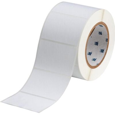 Brady, Étiquettes, THT-19-618-1, polyester, blanc, mat, 76.20 x 50.80 mm, permanent (1000 E. ) - Publicité Brady, Étiquettes, THT-19-618-1, polyester, blanc, mat, 76.20 x 50.80 mm, permanent (1000 E. ) - Publicité