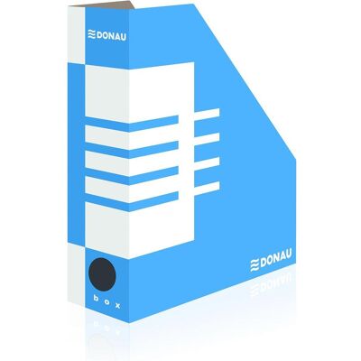 Donau, Archivage + classement, Porte-revues, carton, a4/100mm, bleu (A4) - Publicité Donau, Archivage + classement, Porte-revues, carton, a4/100mm, bleu (A4) - Publicité