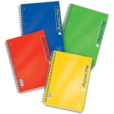 Pigna, Cahier + bloc-notes, Lot de 3 carnets Apache A4 (A4, Quadrillé, Couverture souple) - Publicité Pigna, Cahier + bloc-notes, Lot de 3 carnets Apache A4 (A4, Quadrillé, Couverture souple) - Publicité