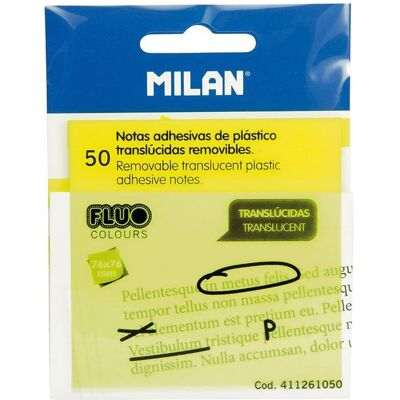 Milan, Notes adhésives, 411261050 (76 x 76 mm) - Publicité Milan, Notes adhésives, 411261050 (76 x 76 mm) - Publicité