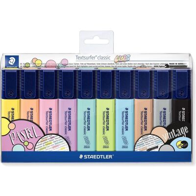 Staedtler Marqueur, Surligneur Textsurfer clas 10pcs Étui (10x) - Publicité Staedtler Marqueur, Surligneur Textsurfer clas 10pcs Étui (10x) - Publicité