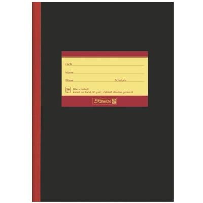 Brunnen, Cahier + bloc-notes, Cahier d'écolier A5 20 feuilles quadrillées Règle 10 noir avec marge rouge (A5, Couverture souple) - Publicité Brunnen, Cahier + bloc-notes, Cahier d'écolier A5 20 feuilles quadrillées Règle 10 noir avec marge rouge (A5, Couverture souple) - Publicité