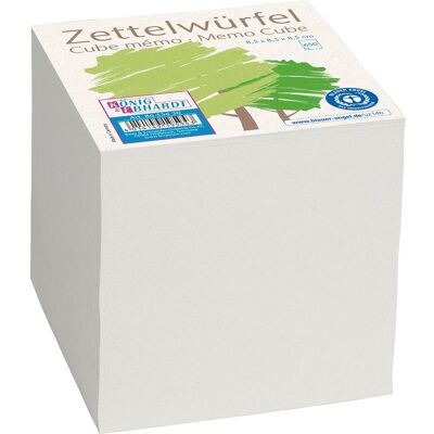 Brunnen, Notes adhésives, Cube de notes recyclé gris 8,5 x 8,5 cm, environ 650 feuilles, 1 paquet (85 x 85 mm) - Publicité Brunnen, Notes adhésives, Cube de notes recyclé gris 8,5 x 8,5 cm, environ 650 feuilles, 1 paquet (85 x 85 mm) - Publicité