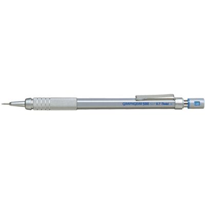 Pentel, Crayon à papier + critérium, Porte-mines GRAPHGEAR 500, épaisseur de la mine : 0,7 mm (0.70 mm, HB, 1x) - Publicité Pentel, Crayon à papier + critérium, Porte-mines GRAPHGEAR 500, épaisseur de la mine : 0,7 mm (0.70 mm, HB, 1x) - Publicité