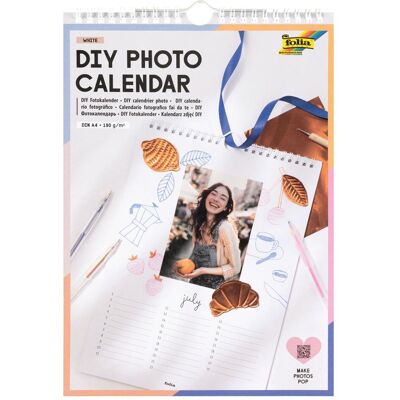 Folia, Calendrier + agenda, Fotokalender A4 weiss 190g 13S Spiralbindung (A4) - Publicité Folia, Calendrier + agenda, Fotokalender A4 weiss 190g 13S Spiralbindung (A4) - Publicité