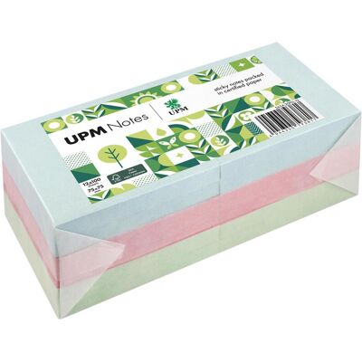 UPM, Notes adhésives, Notes Post-it 5654-20PG-12 Pastel 75x75mm 100Fl. assorties. 12pcs. (75 x 75 mm) - Publicité UPM, Notes adhésives, Notes Post-it 5654-20PG-12 Pastel 75x75mm 100Fl. assorties. 12pcs. (75 x 75 mm) - Publicité