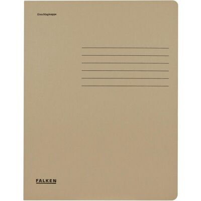 Falken, Porte-documents, Dossier de classement, DIN A4, rabats, carton manila (A4, 25x) - Publicité Falken, Porte-documents, Dossier de classement, DIN A4, rabats, carton manila (A4, 25x) - Publicité