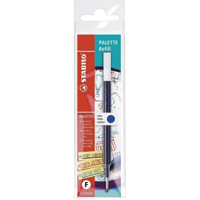 Recharge Bleue STABILO Palette - Encre pour Stylo à Bille - Publicité Recharge Bleue STABILO Palette - Encre pour Stylo à Bille - Publicité