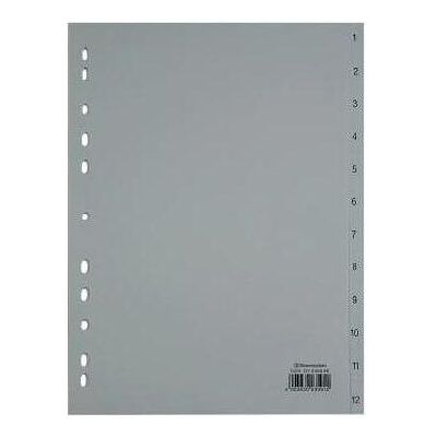 Soennecken, Classeur : accessoires, Registre numérique Utilisation pour le format de papier : DIN A4 Finition des onglets : 1-12 - Publicité Soennecken, Classeur : accessoires, Registre numérique Utilisation pour le format de papier : DIN A4 Finition des onglets : 1-12 - Publicité