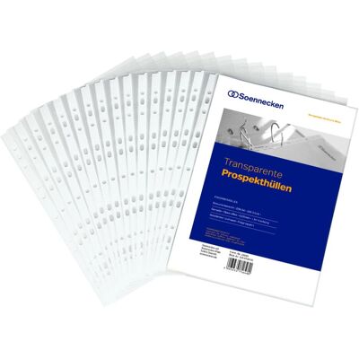 Soennecken, Porte-documents, Pochette 1602 DIN A4 PP transparent 100 pcs/paquet (A4, 1x) - Publicité Soennecken, Porte-documents, Pochette 1602 DIN A4 PP transparent 100 pcs/paquet (A4, 1x) - Publicité