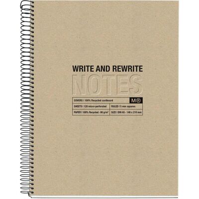 Miquelrius, Cahier + bloc-notes, Message Notebook (A5, À rayures, Couverture rigide) - Publicité Miquelrius, Cahier + bloc-notes, Message Notebook (A5, À rayures, Couverture rigide) - Publicité