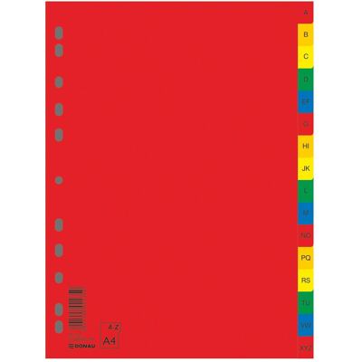 Donau Répertoire, pp, a4, 230x297mm, az, 16 feuilles, couleurs assorties, Relieuse : accessoires, Multicolore - Publicité Donau Répertoire, pp, a4, 230x297mm, az, 16 feuilles, couleurs assorties, Relieuse : accessoires, Multicolore - Publicité
