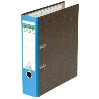 Elba, Classeur, Chemise rado marbre nuageux, largeur du dos : 80 mm, bleu DIN A4, couverture intérieure papier / (A4, 80 mm, 1 pcs) - Publicité Elba, Classeur, Chemise rado marbre nuageux, largeur du dos : 80 mm, bleu DIN A4, couverture intérieure papier / (A4, 80 mm, 1 pcs) - Publicité