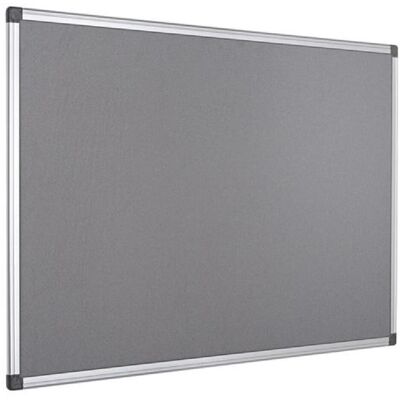 Bi-Office, Tableau d'affichage, Tableau en feutre gris 240x120 cm (Tableau noir) - Publicité Bi-Office, Tableau d'affichage, Tableau en feutre gris 240x120 cm (Tableau noir) - Publicité