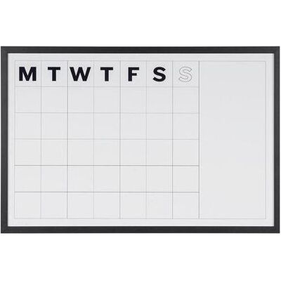 Bi-Office, Tableau de présentation, Agenda mensuel Bi Office Blanc Cadre noir (90 x 60 cm) - Publicité Bi-Office, Tableau de présentation, Agenda mensuel Bi Office Blanc Cadre noir (90 x 60 cm) - Publicité
