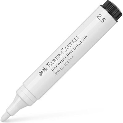 Faber-Castell, Écriture + dessin, PITT Artist Pen Big white (1x) - Publicité Faber-Castell, Écriture + dessin, PITT Artist Pen Big white (1x) - Publicité