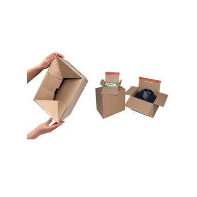 Colompac, Emballage + boîte d'expédition, Carton à fond éclair avec fermeture autocollante (20 pcs, 26 x 22 x 13 cm) - Publicité Colompac, Emballage + boîte d'expédition, Carton à fond éclair avec fermeture autocollante (20 pcs, 26 x 22 x 13 cm) - Publicité