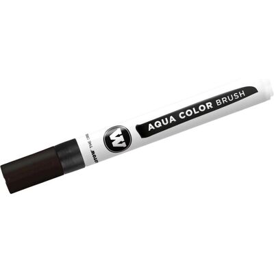 Molotow, Écriture + dessin, Crayon aquarelle Color Brush Aqua 1-2mm noir profond (1x) - Publicité Molotow, Écriture + dessin, Crayon aquarelle Color Brush Aqua 1-2mm noir profond (1x) - Publicité