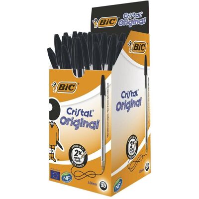 Bic, Stylo, Cristal (50x) - Publicité Bic, Stylo, Cristal (50x) - Publicité