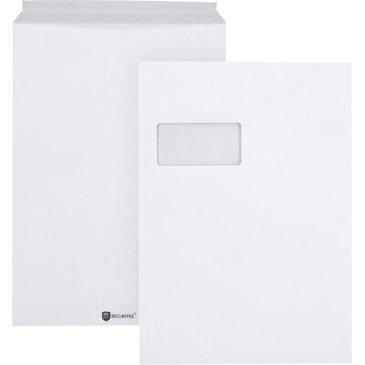 Securitex, Pochette d'expédition + enveloppe à bulles, Enveloppes d'expédition C4 mF/hk blanc 130g paquet 100 pcs (100 pcs) - Publicité Securitex, Pochette d'expédition + enveloppe à bulles, Enveloppes d'expédition C4 mF/hk blanc 130g paquet 100 pcs (100 pcs) - Publicité