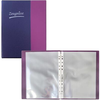 Idena, Porte-documents, Carnet de notes A4 10 pochettes violet (A4, 1x) - Publicité Idena, Porte-documents, Carnet de notes A4 10 pochettes violet (A4, 1x) - Publicité