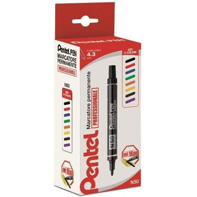 Pentel, Marqueur, N50-8 surligneur 8 pièce(s) type Multi Tip (8x) - Publicité Pentel, Marqueur, N50-8 surligneur 8 pièce(s) type Multi Tip (8x) - Publicité
