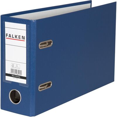 Falken, Classeur, Classeur PP A5 horizontal S80 bleu, PP-film extérieur (A5, De part et d'autre, 80 mm, 1 pcs) - Publicité Falken, Classeur, Classeur PP A5 horizontal S80 bleu, PP-film extérieur (A5, De part et d'autre, 80 mm, 1 pcs) - Publicité