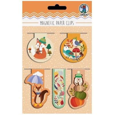 Ursus, Aimant, Paper Clips magnétiques de Noël Automne, 5 pièces (5x) - Publicité Ursus, Aimant, Paper Clips magnétiques de Noël Automne, 5 pièces (5x) - Publicité