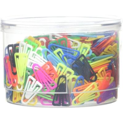 Laurel, Attaches, Trombones Plasticlips 25mm UE=500 pièces couleurs primaires et lumineuses assorties (500x) - Publicité Laurel, Attaches, Trombones Plasticlips 25mm UE=500 pièces couleurs primaires et lumineuses assorties (500x) - Publicité